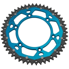 REAR SPROCKET / 49 TEETH / 428 PITCH / BLUE|NATURAL / ALUMINUM|STEEL