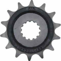 JTF520.14RB FRONT RUBBER CUSHIONED SPROCKET 14 TEETH 525 PITCH NATURAL SCM420/20CRMO CHROMOLY STEEL