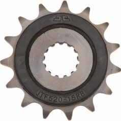 JTF520.15RB FRONT RUBBER CUSHIONED SPROCKET 15 TEETH 525 PITCH NATURAL SCM420/20CRMO CHROMOLY STEEL