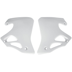 RADIATOR COVERS HONDA CR125/250 WHITE
