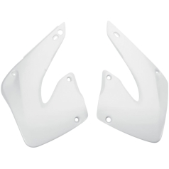 RADIATOR COVERS HONDA CR125/250 WHITE