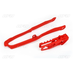 CHAIN GUIDE & SLIDER KIT HONDA CRF RED