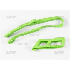 CHAIN GUIDE & SLIDER KIT KAWASAKI KXF250 GREEN