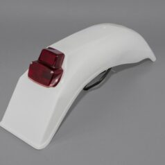 VINTAGE UNI ENDURO REAR FENDER W/ TAILLIGHT (79-89) WHITE