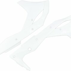 RADIATOR COVERS KAWASAKI KXF250 WHITE