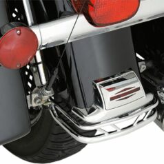 REAR FENDER RAIL CHROME TOURING 84-08