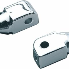 TAPERED PEG ADAPTERS FOR HONDA SUZUKI TRIUMPH & YAMAHA CHROME