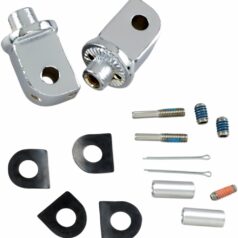 SPLINED ADAPTER MOUNTS FOR HONDA & YAMAHA CHROME
