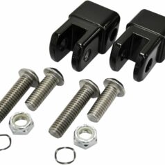 ADAPTERS FOR MALE MOUNT FOOTPEGS BLACK UNIVERSAL