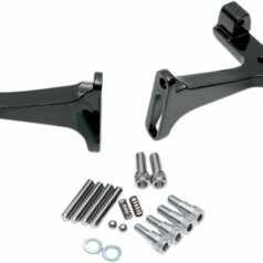 PASSENGER FLOORBOARD MOUNTS BLACK