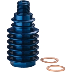 REAR BRAKE CALIPER COOLER ALUMINUM BLUE