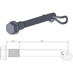 BRAKE PAD PIN OEM REPLACEMENT