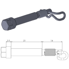 BRAKE PAD PIN OEM REPLACEMENT