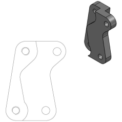 BRAKE CALIPER RELOCATION BRACKET SM STREET 320mm