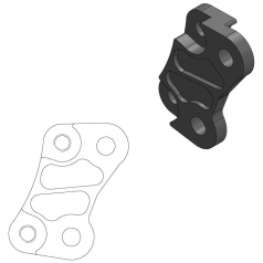 BRAKE CALIPER RELOCATION BRACKET 260mm