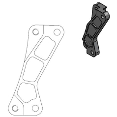 BRAKE CALIPER RELOCATION BRACKET SM STREET 320MM