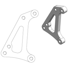 BRAKE CALIPER RELOCATION BRACKET SM RACING 320MM
