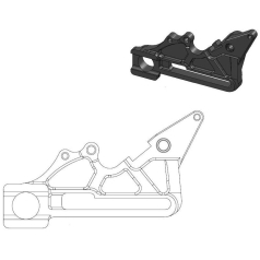 BRAKE CALIPER RELOCATION BRACKET OVERSIZE