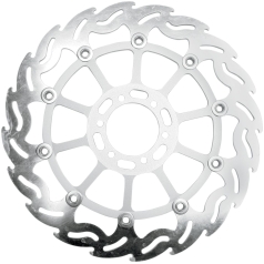 BRAKE ROTOR FLOATING FLAME FLAMED BLACK