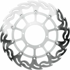 BRAKE ROTOR FLOATING FLAME FLAMED BLACK