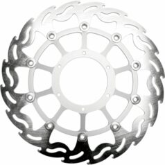 BRAKE ROTOR FLOATING FLAME FLAMED BLACK
