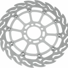 BRAKE ROTOR FLOATING FLAME FLAMED BLACK