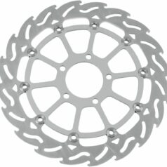 BRAKE ROTOR FLOATING FLAME FLAMED BLACK