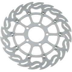BRAKE ROTOR FLOATING FLAME FLAMED BLACK