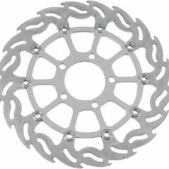 BRAKE ROTOR FLOATING FLAME FLAMED BLACK