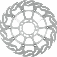 BRAKE ROTOR FLOATING FLAME FLAMED BLACK