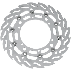 BRAKE ROTOR FLOATING FLAME FLAMED BLACK