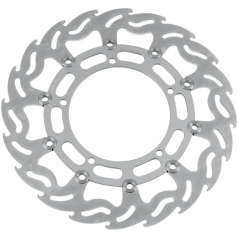 BRAKE ROTOR FLOATING FLAME FLAMED BLACK
