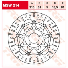 BRAKE ROTOR FLOATING STANDARD-DESIGN