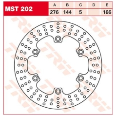 BRAKE ROTOR ROUND FIXED 276 FRONT/REAR