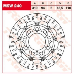 BRAKE ROTOR FLOATING STANDARD-DESIGN