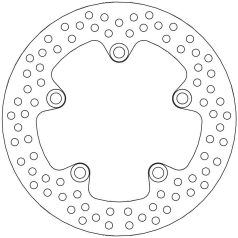 BRAKE ROTOR FIXED HALO ROUND NATURAL