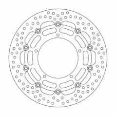 BRAKE ROTOR FLOATING HALO ROUND BLACK