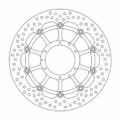 BRAKE ROTOR FLOATING HALO ROUND BLACK