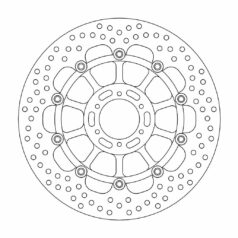 BRAKE ROTOR FLOATING HALO ROUND BLACK