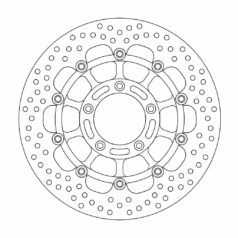 BRAKE ROTOR FLOATING HALO ROUND BLACK