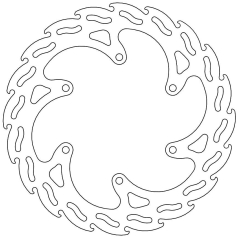 BRAKE ROTOR FIXED FLAME NATURAL