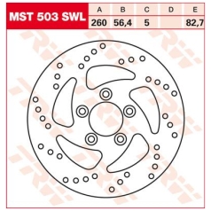 BRAKE ROTOR NON-FLOATING SWING-DESIGN LEFT