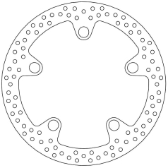 BRAKE ROTOR FIXED HALO ROUND NATURAL