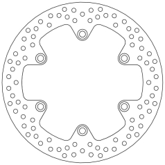 BRAKE ROTOR FIXED HALO ROUND NATURAL