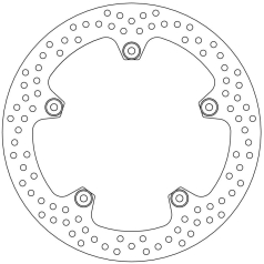BRAKE ROTOR FLOATING HALO ROUND NATURAL
