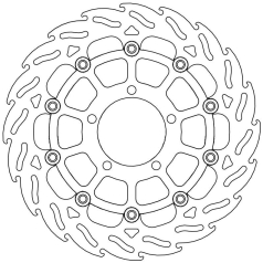 BRAKE ROTOR FLOATING FLAME BLACK