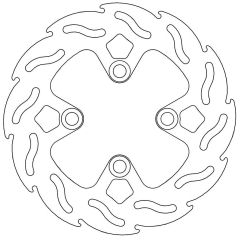 BRAKE ROTOR FIXED FLAME NATURAL
