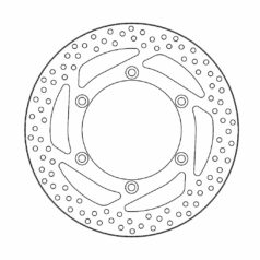 BRAKE ROTOR FIXED HALO ROUND NATURAL