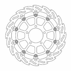 BRAKE ROTOR FLOATING FLAME BLACK