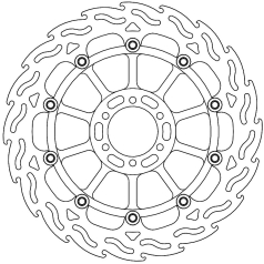 BRAKE ROTOR FLOATING FLAME BLACK